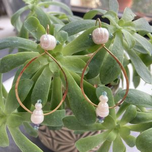 Boucles d’oreilles Ruban perlé