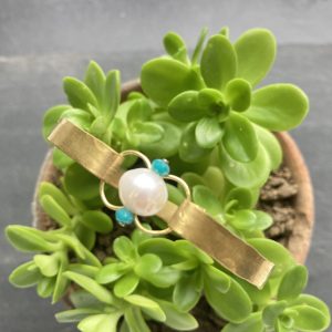 Bracelet Fermoir Boucle Perlée Blanche