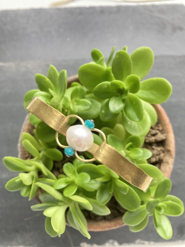 Bracelet Fermoir Boucle Perlée Blanche – Image 2