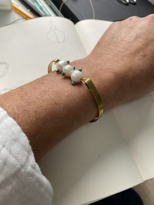 Bracelet Fermoir Boucle 3 Perles – Image 4